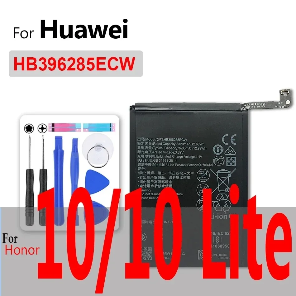 Battery For Huawei P6 P7 P8 P9 P10 P20 P30 Lite mini Max Plus Pro/for Honor 6C 6A 7X 8 8A 8S 8C 8X 9 9i 10 20 10i 20i Lite Pro