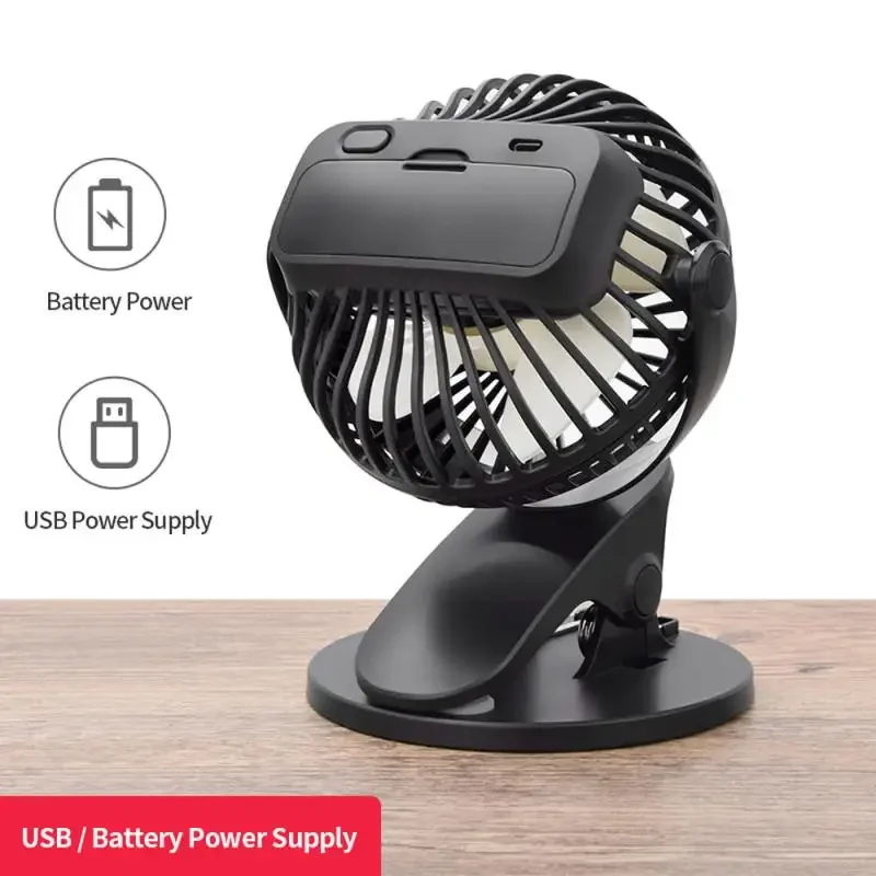 Rechargeable Clip Fan | 360 Desktop Mini Fan | Handheld USB Car Mount| Lazy Desk Fan| Gift Phone fan Camping ceiling fan Neck