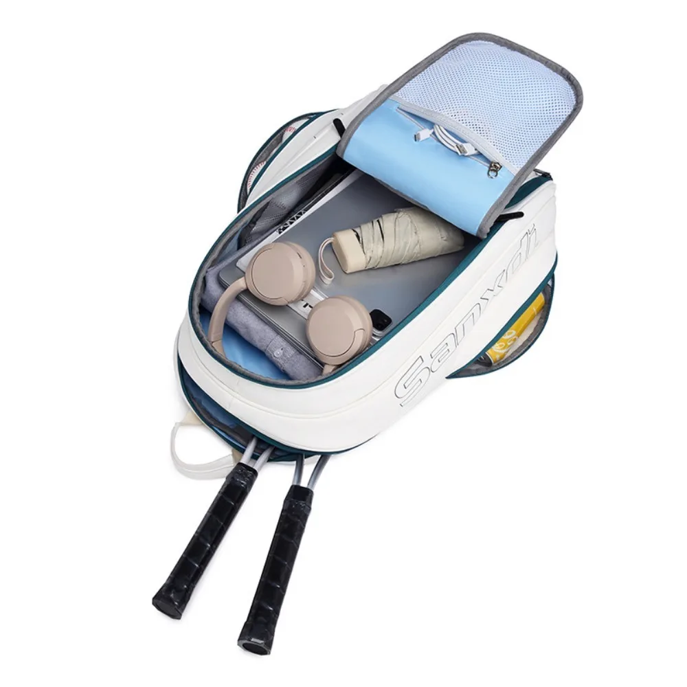 Tennis Racket Bag Sports Storage Bag with Separate Shoe Compartment Backpack for Tennis Badminton Squash Rackets, Balls Sports