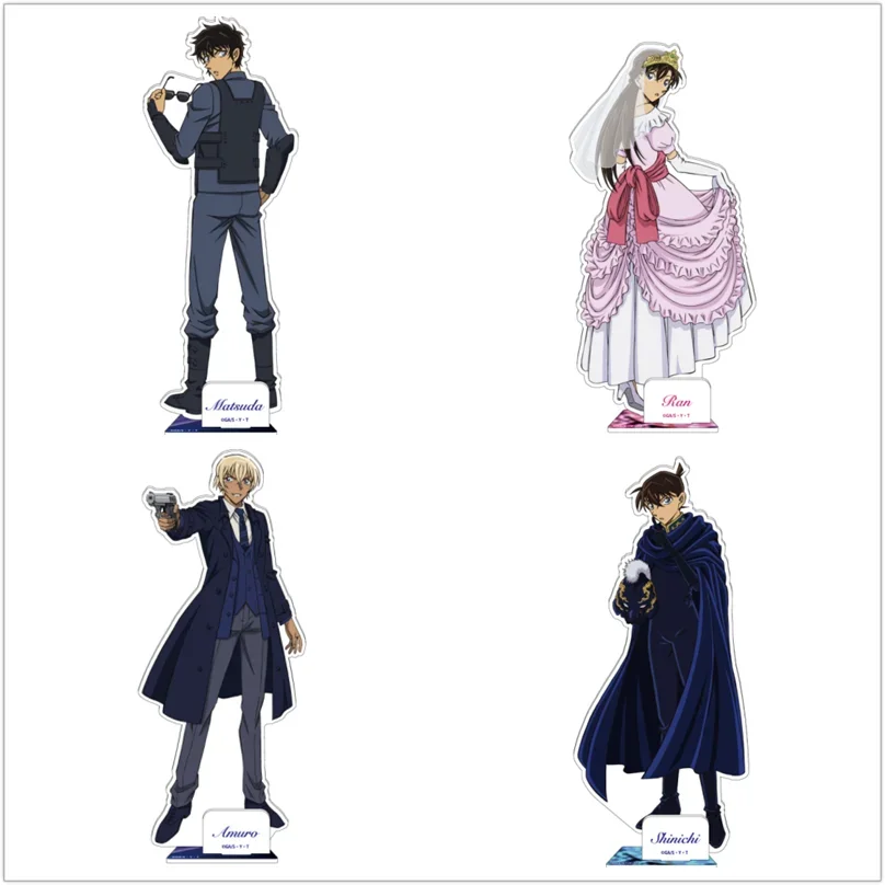 Anime Action Figure Doll Mouri Ran Shinichi Matsuda Jinpei Acrylic Stand Model Plate Formal Dress Cosplay Toy