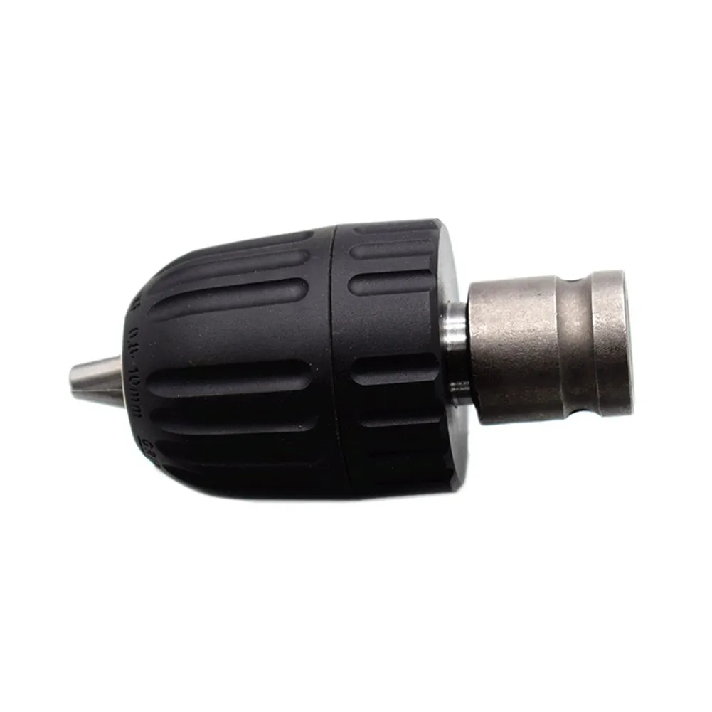 Portabrocas sin llave de 0,8-10mm, adaptador de cambio rápido para taladro de impacto, broca de rosca de 3/8 \