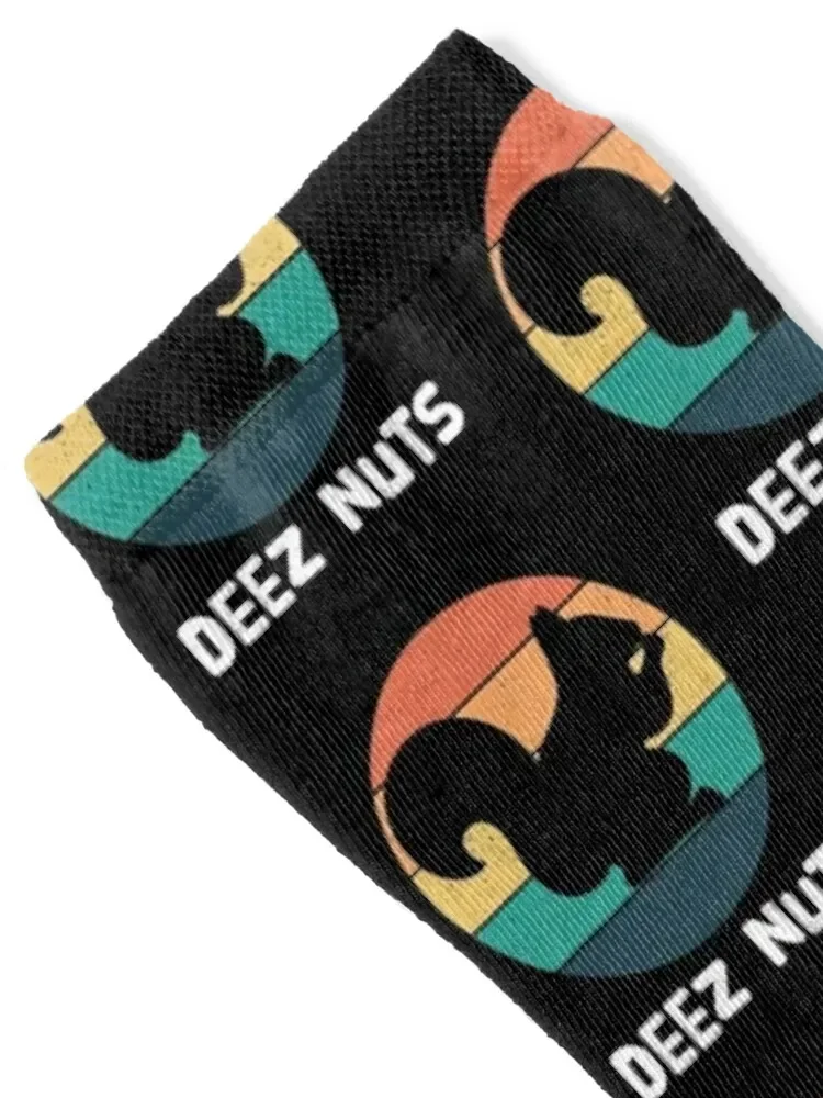 Vintage Sunset Funny Squirrel Meme Deez Nutz Humor Socks soccer anti-slip luxe christmas gifts Socks Female Men's