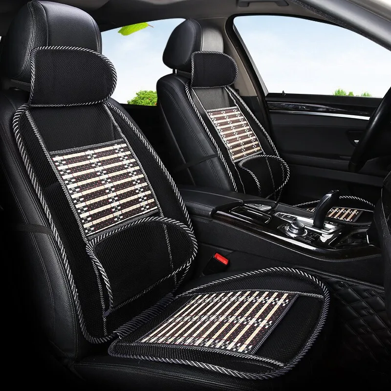 Car seat cushion Xia Liang breathable ice silk bamboo half pack steam seat cushion Car summer cool cushion