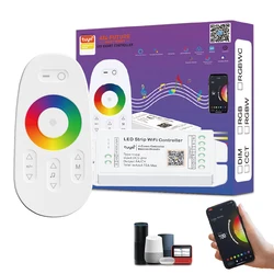 Controlador LED Tuya rgb Alexa Smart Life atenuador 5-24V 12V 144W cct rgb rgbw tiras Google Home control de voz led wifi controlador