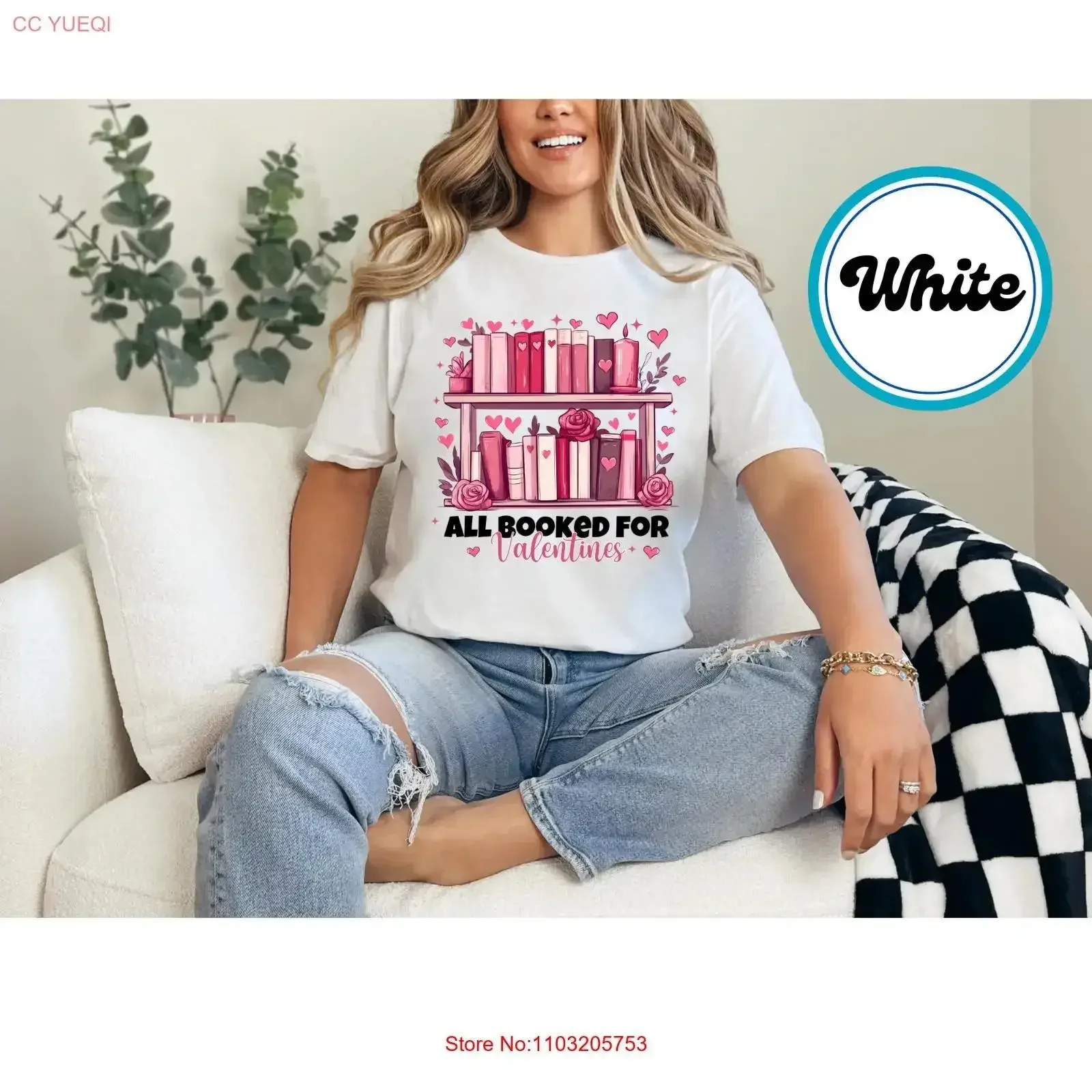 

All Booked for Valentines T Shirt Women's Valentine's Day Book Lover vintage Washed graphic homme Soft Comfortable vintage