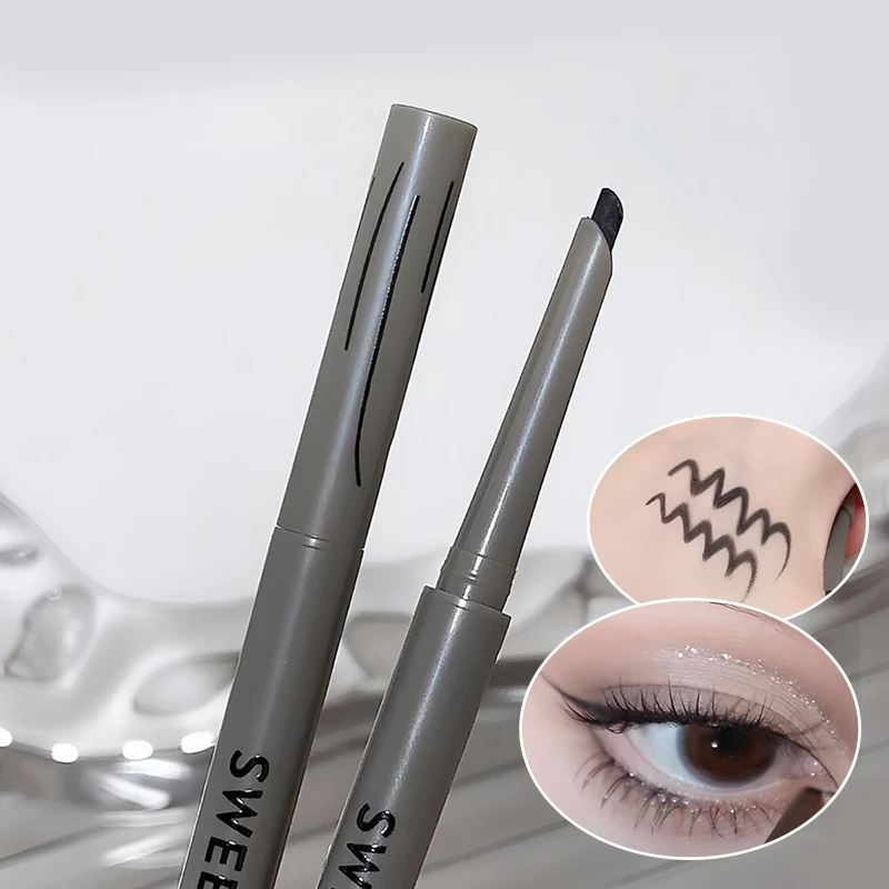 마체테 아이 라이너 젤 펜, 얼룩 방지 누에 펜, 자연스러운 부드러운 색상, 방수 및 땀 방지