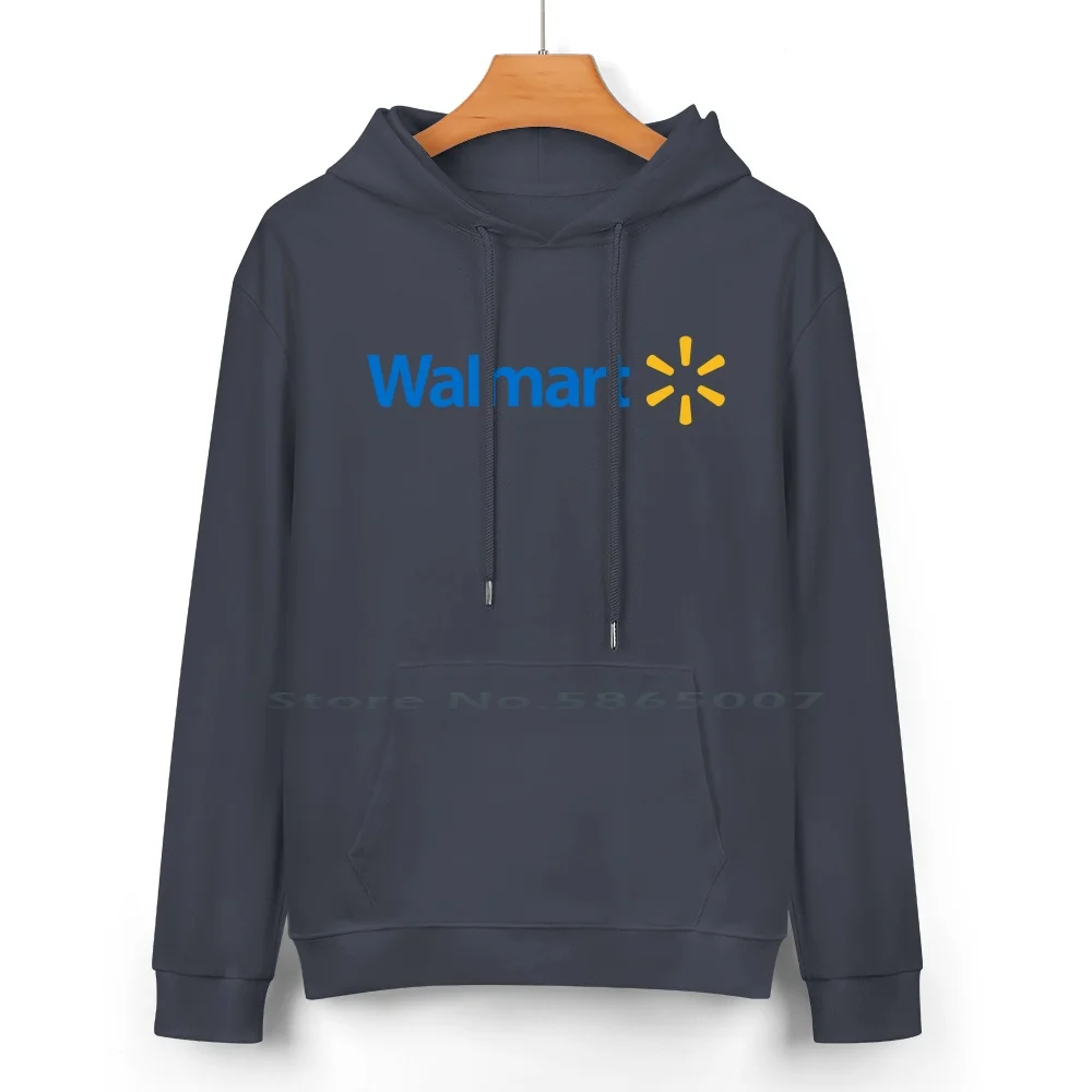 Walmart Logo Pure Cotton Hoodie Sweater 24 Colors Walmart America Targe Tlogo Meme Funny Jake Paul 100% Cotton Hooded