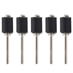 5pcs Drum Rubber Mandrel Sanding Kit 1/8inch Grinder Drum Sandpaper Circle Kit For Rotary Tool Abrasive Tool 12.7mm/6.35mm/9.5m