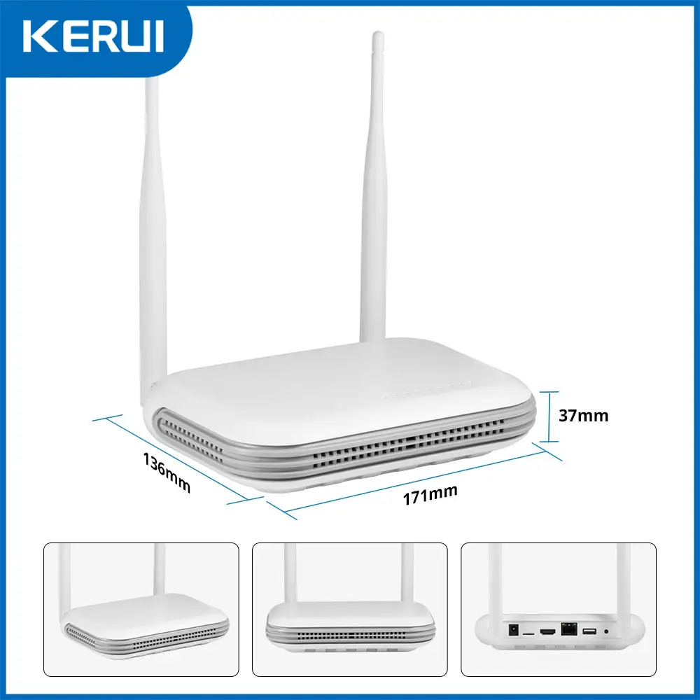 Kerui mini rede wifi 8ch nvr gravador de vídeo vigilância para segurança em casa 3mp 5mp 2k sistema câmera onvif xmeye icsee