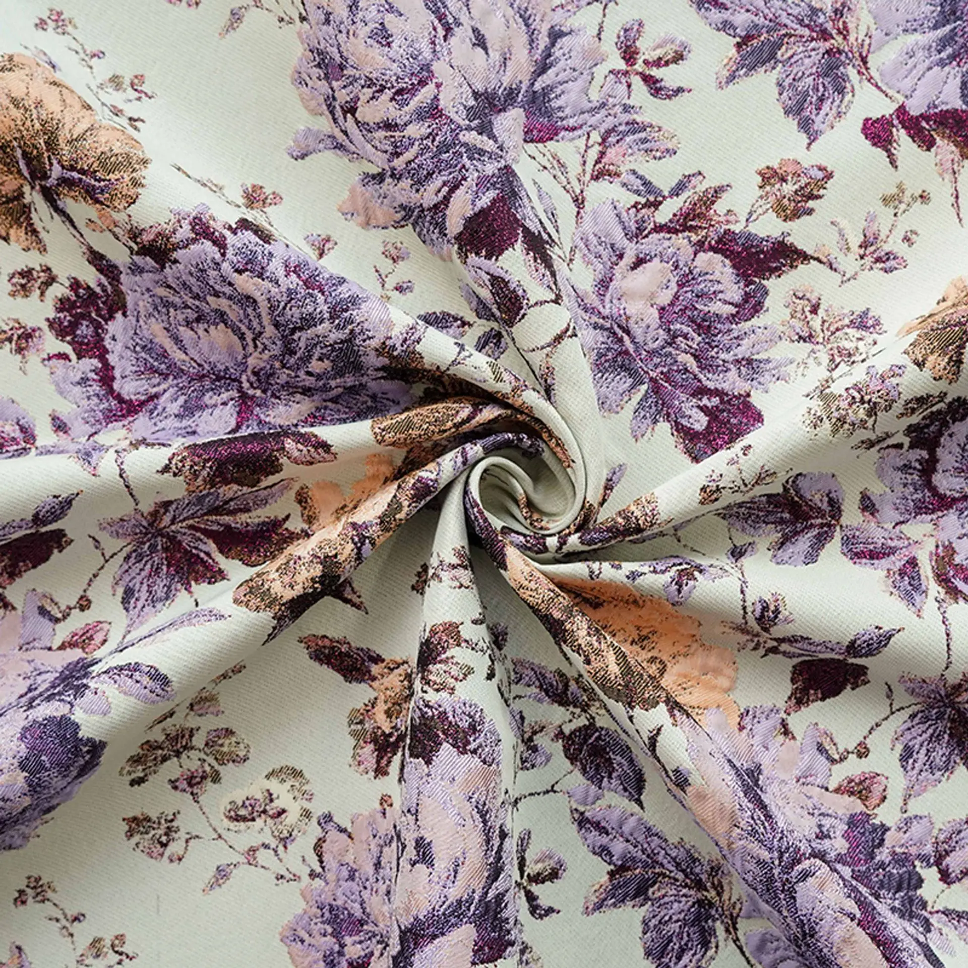 

Retro 3D Relief Peony Gold Silk Jacquard Fabric Chinese Style Dress Skirt Coat Decorative Sewing Fabric