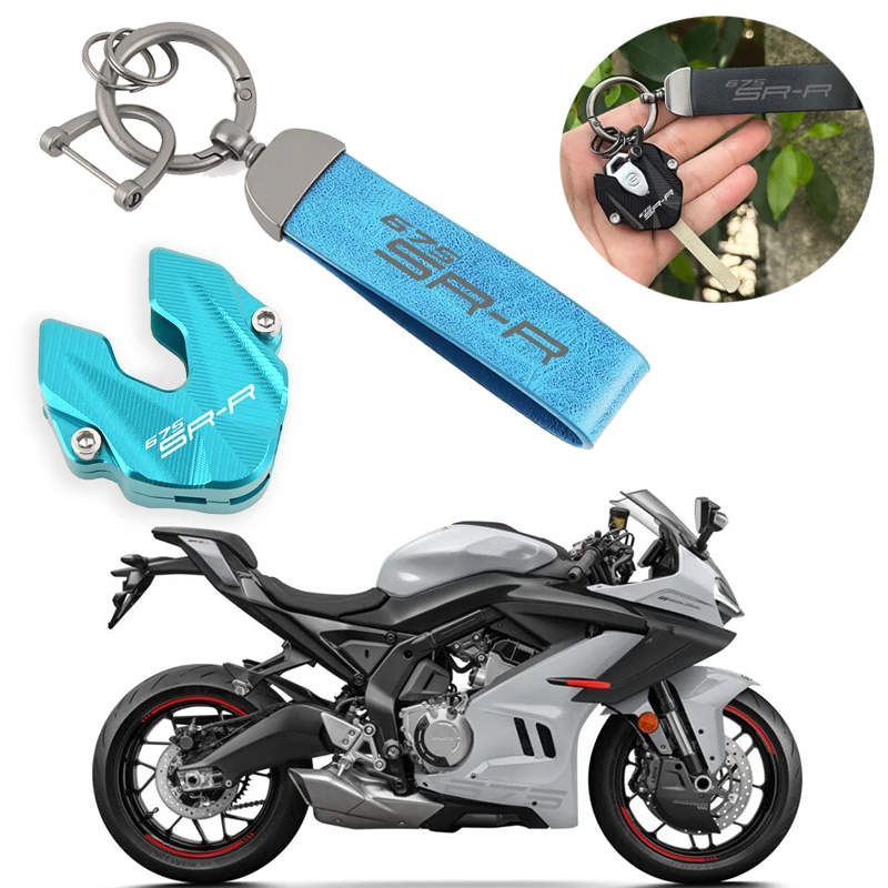 Für CFMOTO 675SR R 675 SR-R 675SR-R 675 SR 2022-2025 Motorrad Aluminium Zubehör Schlüsselabdeckung Gehäuse Schlüsselanhänger