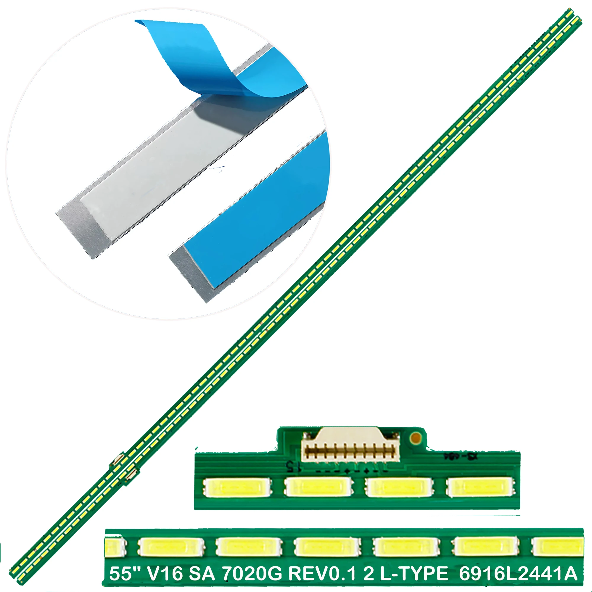 10 kit LED backlight strip For 55UH850V 55UH8507 55UH8500 55UH8509 LC550EQU DJ F1 F2 6922L-0192A 6916L2442A 6916L2441A