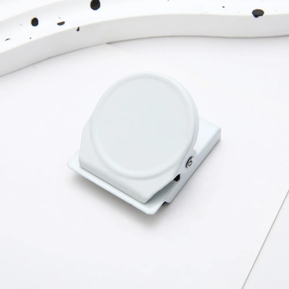 New Round Round Magnetic Clip 2 in 1 Decorative Fridge Magnet Multi-Functional Metal Organizer Clip Kitchen