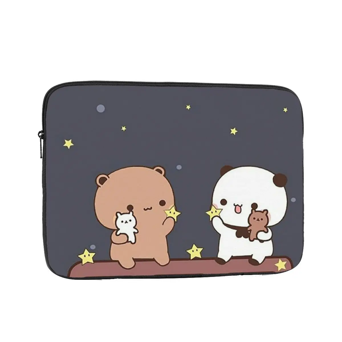 Bear And Panda Bubu Dudu BalloonNotebook Laptop Bag Case Pouch 10 12 13 15 17 Inch Notebook Tablet Shockproof Case Bag
