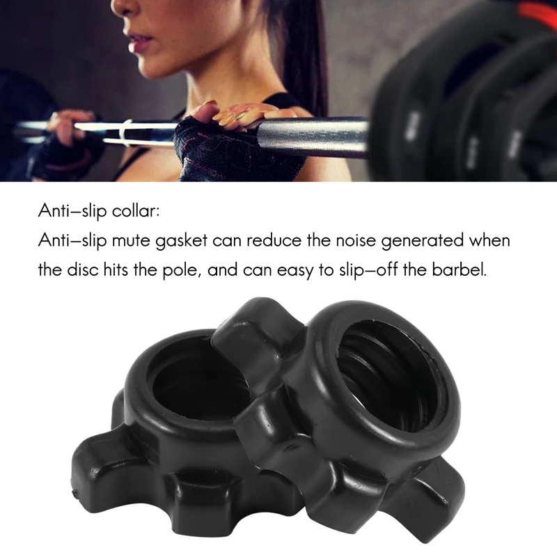 8Pcs Dumbbell Bar Nut Anti-Slip Spinlock Collars Screw Clamps For Dumbell Weight Lifting Fitness Equipments Accessories