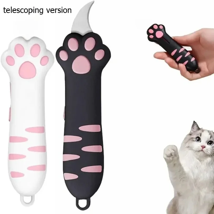 1pcs Cat Paw Sharp Box Cutters Mini Portable Cat Claw Utility Knife Creative Hand Account Decor Paper Cutting Tools Art Supplies