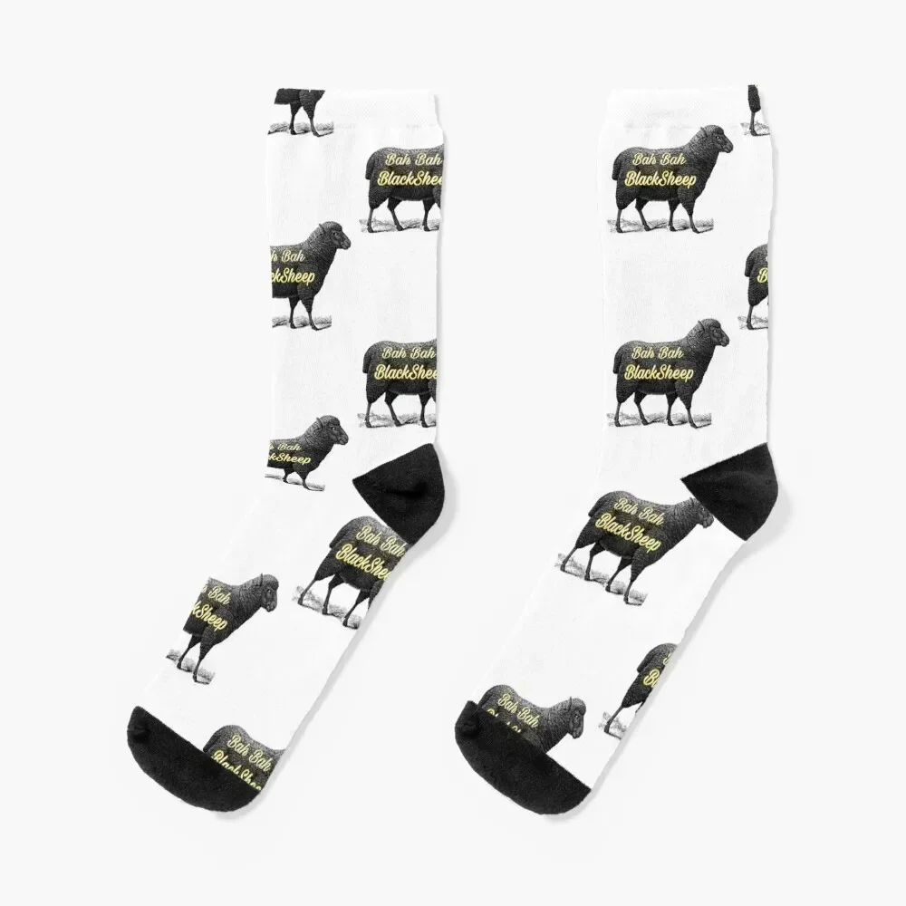

black sheep logo on sheep Socks Crossfit Rugby basketball Soccer Designer Man Socks Women's