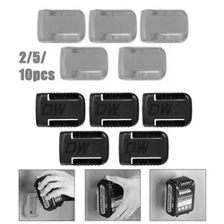 2/5/10pcs for Dewalt 18V 20V 60V Battery Holder Wall Storage Mounts Stander Mount Display Hanger Dock Battery Belt Buckle Yellow