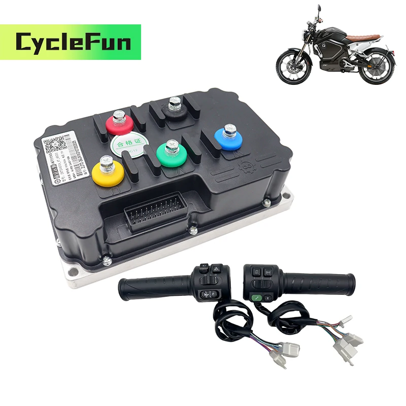 

FarDriver 6KW-8KW ND84850 84V BLDC Sine Wave Controller 450A-850A With T08 Throttle For Electric Motorcycles Scooter Conversion
