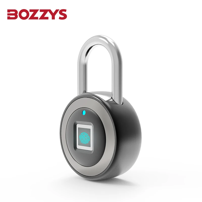 Smart Fingerprint Padlock IP68 Waterproof 0.5s Unlock 20 Fingerprints USB Rechargeable for Gym Luggage Office Red