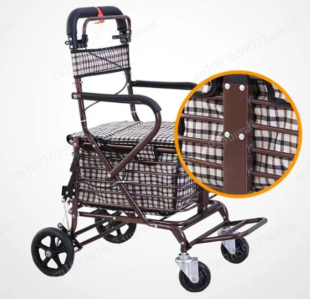 Push sit assistive vehicle, walking aid, folding shopping cart