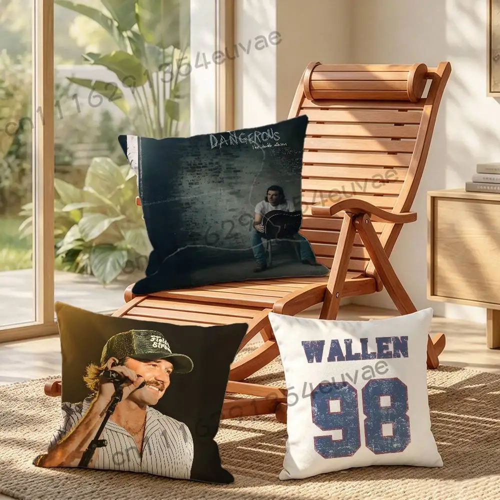Singer Rapper M-Morgan Wallen Pillow Case Pillowcase, Double-sided Printed, Sofa Cushion, Bedroom Headboard Pillow