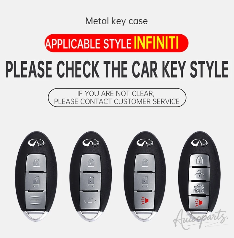 PU Leather Car Remote Key Case Cover For Infiniti Q50 Q60 Q70 QX50 QX60 QX70 EX FX JX35 FX35 EX35 FX37 JX35 Keychain Accessories view 2