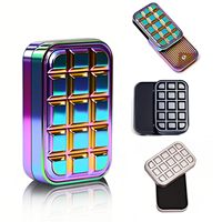 Fidget Slider Chocolate Shaped Magnetic Metal Fidget Toys EDC Adult Fidget Toys ADHD Anxiety Relief Toy Restless Toys