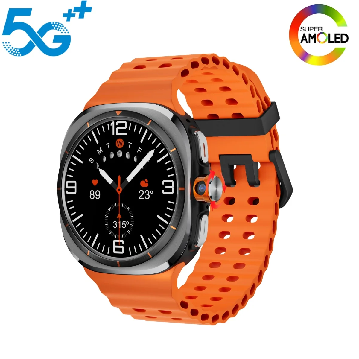

GoldenSpike U9 Smart Watch Ultra 1.6'' Amoled Smartwatch With Rotary Camera GPS WIFI App Download Google Play Store 256GB Rom