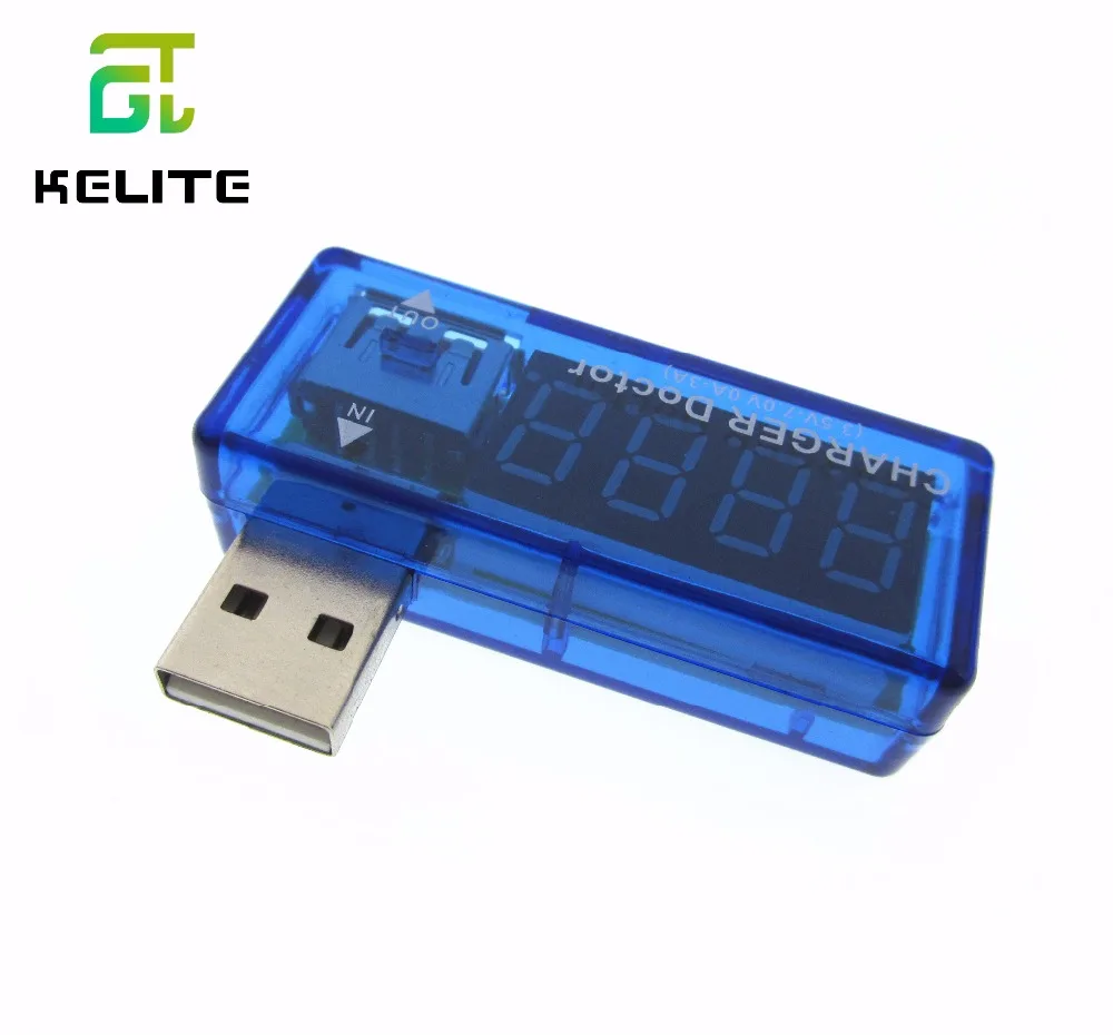 20pcs Digital USB Mobile Power charging current voltage Tester Meter Mini USB charger doctor voltmeter ammeter