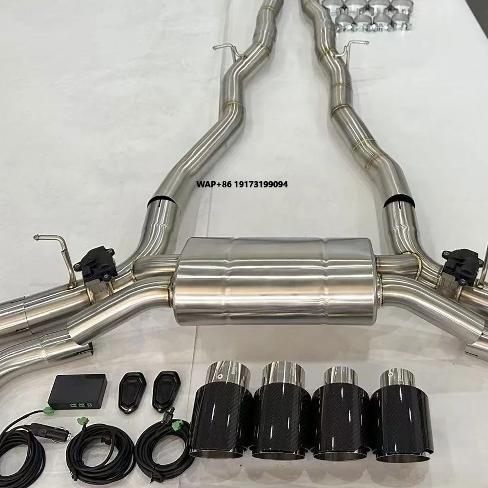 

High Quality 304 Stainless Steel Exhaust Catback for B-MW M5 G90 S68 4.4 L Brushed Exhaust Pipe