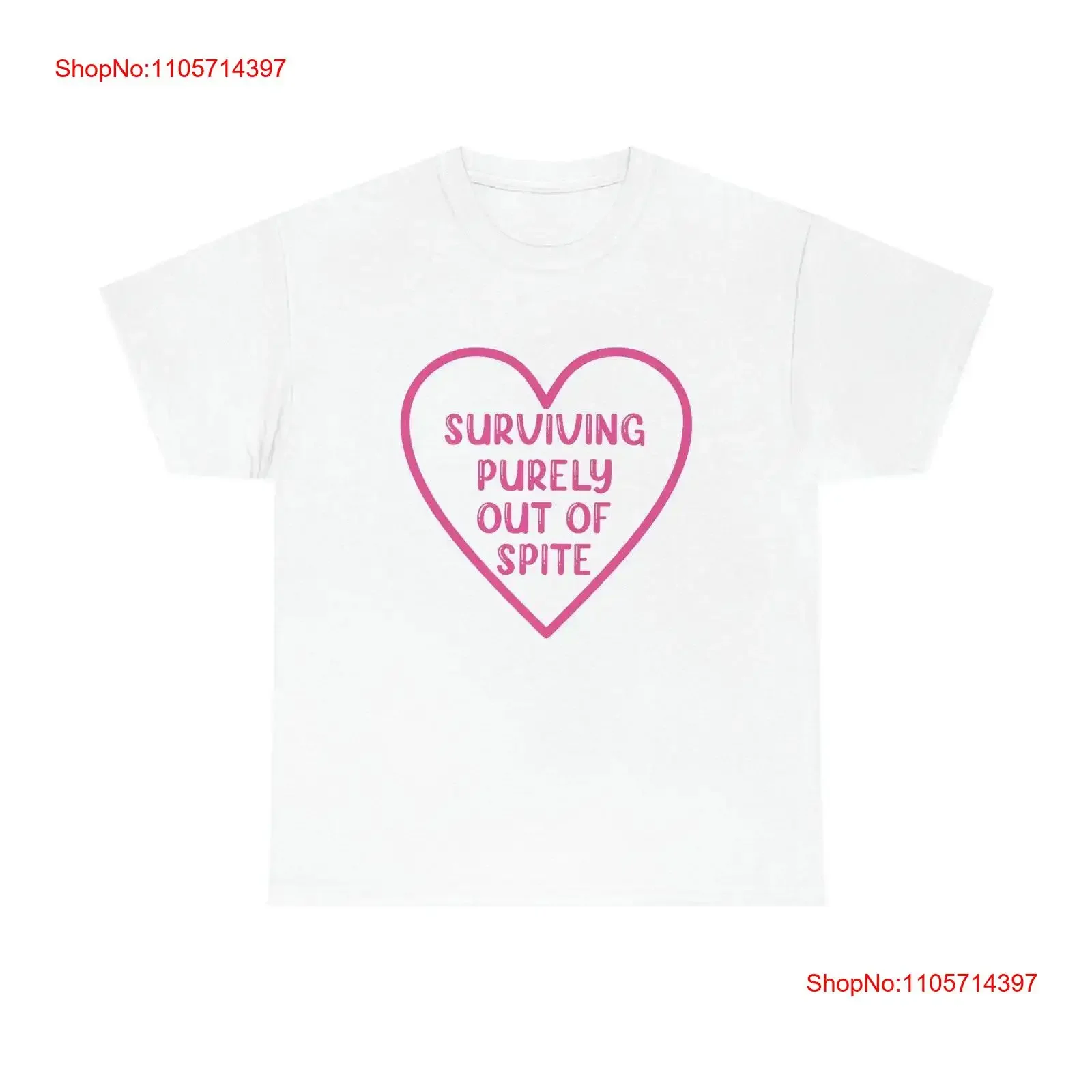Surviving Purely Out Of Spite shirt vintage Washed Stylish Stretched streetwear Soft homme Unisex designer clothes