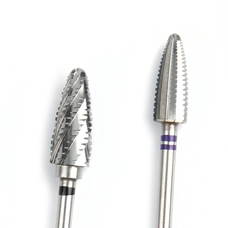 Punta da trapano per unghie professionale in carburo di tungsteno per rimozione gel duro e spesso Punta per unghie acrilica Trapano elettrico Accessorio per manicure