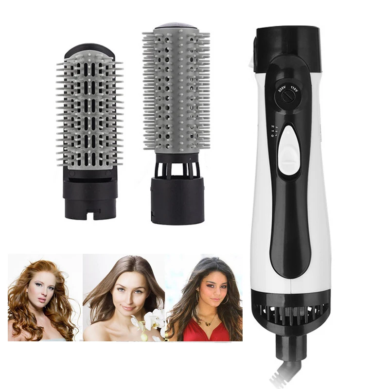 

3 in 1 Salon Hair Dryer with USB Powered Hot Air Brush and Blow Dryer Featuring Nylon Bristle and Plastic Material for Hotels
