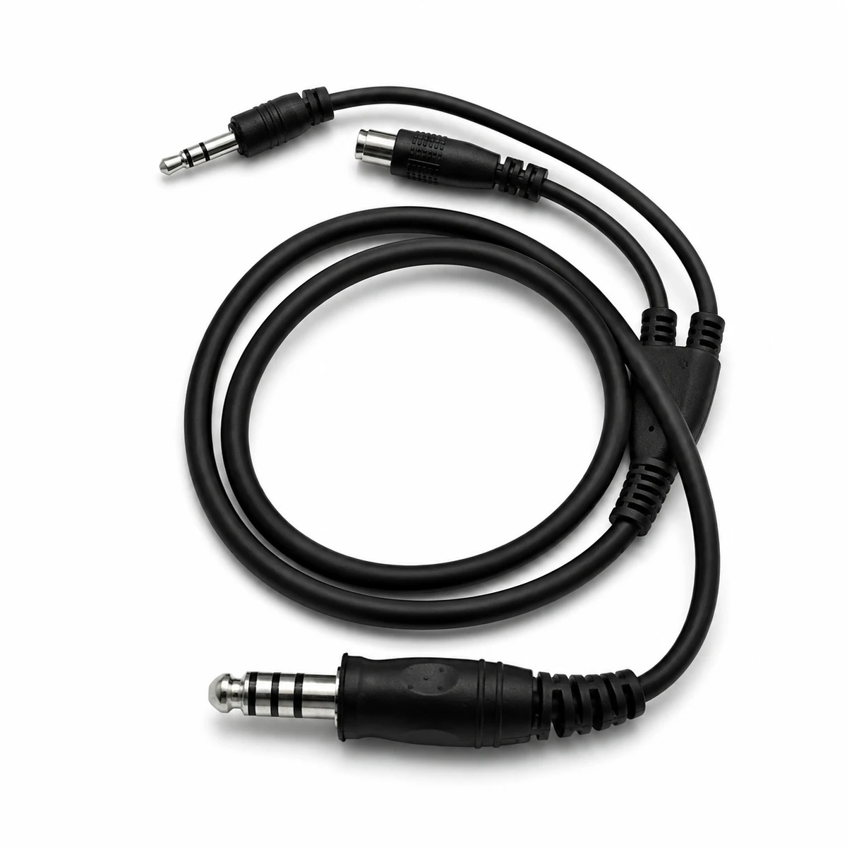 Tactical Headset U-174 Audio Cable Microphone Kit for EARMOR M31, Radio Communication Intercom Cord with Mic Accessory