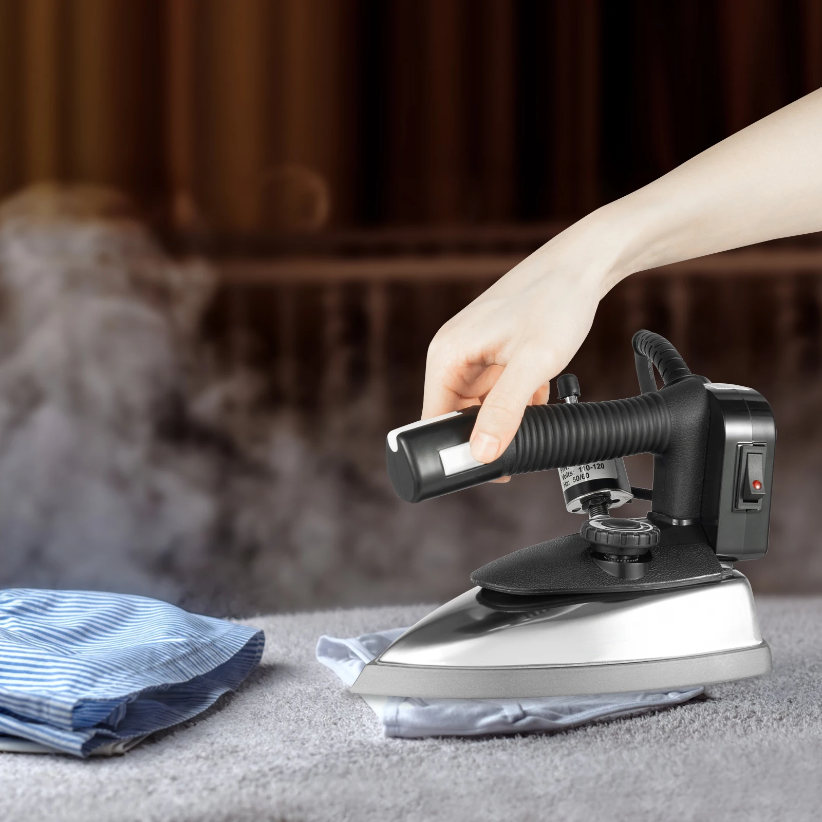مكواة بخار صناعية بدرجة حرارة قابلة للتعديل 1200 وات، مكواة ملابس احترافية 110 فولت مع خزان 3 لتر لمصنع الملابس، منظف جاف