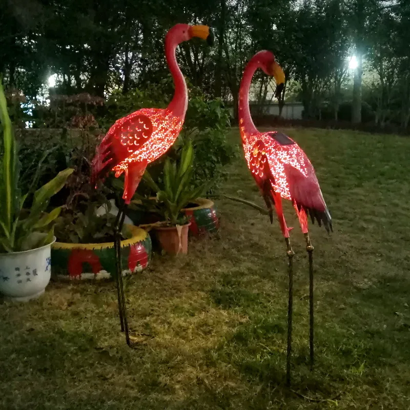 

Creative Decorations Iron Crafts Flamingo Statues Garden Decoration Balcony Courtyard Park Shopping Window Landscaping Wedding