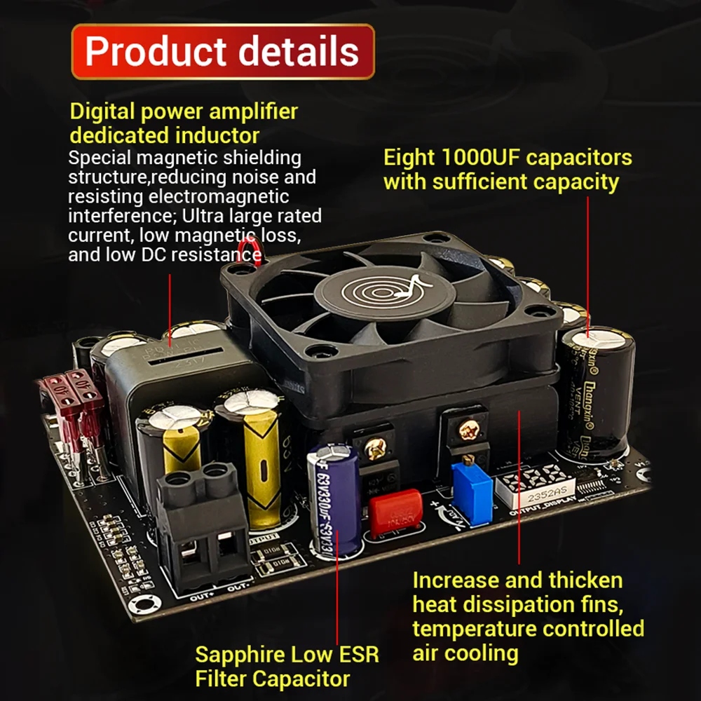 DC 500W Step-up Boost Converter Constant Current Power Supply Driver 12V-24V to 24V-50V Voltage Charger Step Up Module