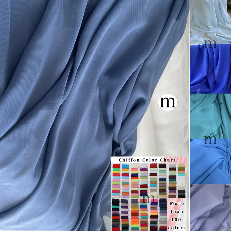 

Blues Green Soft Chiffon Fabric Wedding Celebration Curtain Cloth Mesh Layout Chair Back Yarn Encryption DIY Tutu Material