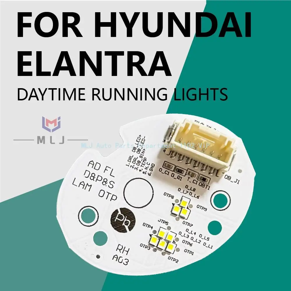 

For 2019 2020 2021 Hyundai Elantra Car Accessories Daytime Running Lights DRL CHIP Angel Eye LED Light Source Module Board white