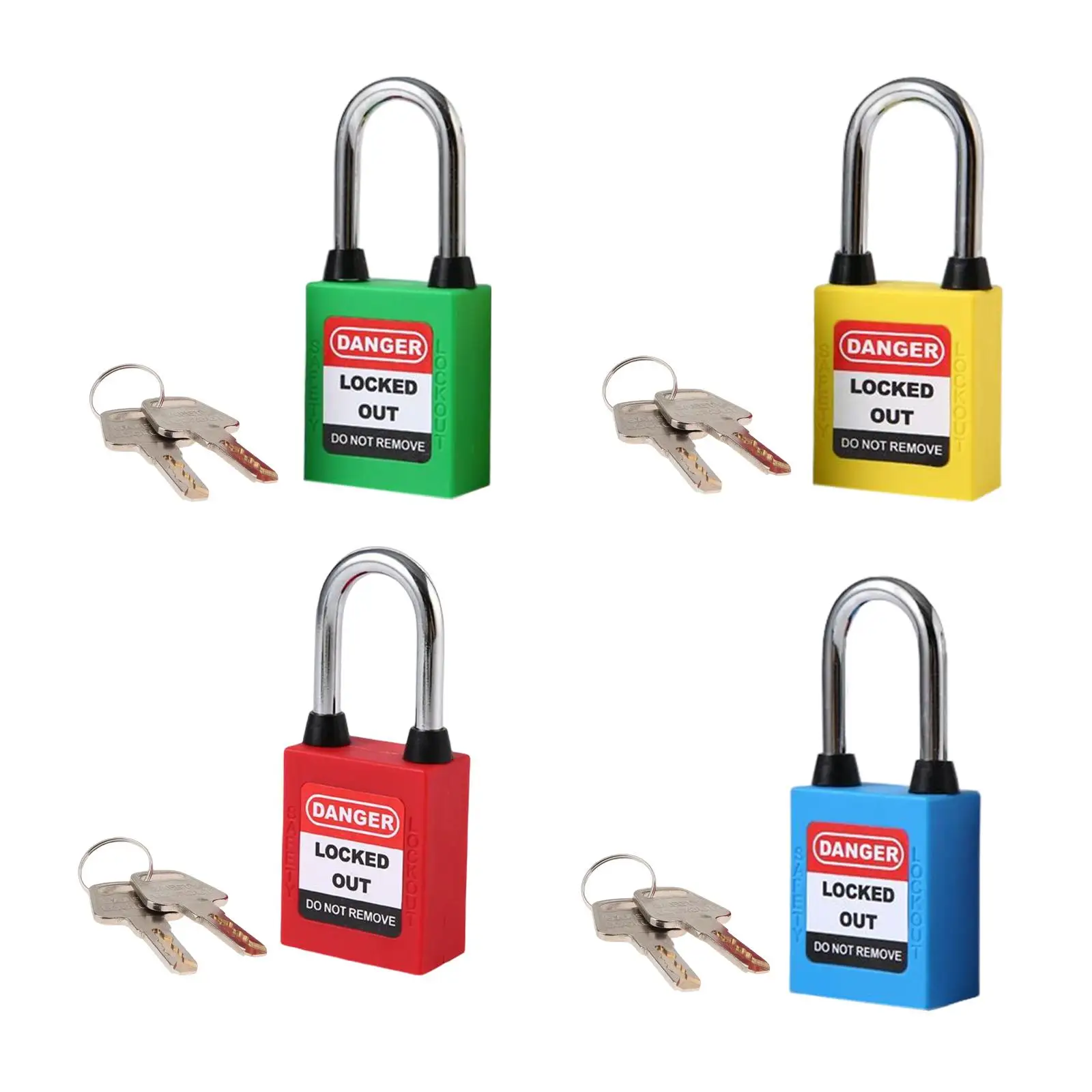 Lockout Tagout Locks Padlocksteel Shackle Accessories Two Keys Per Lock