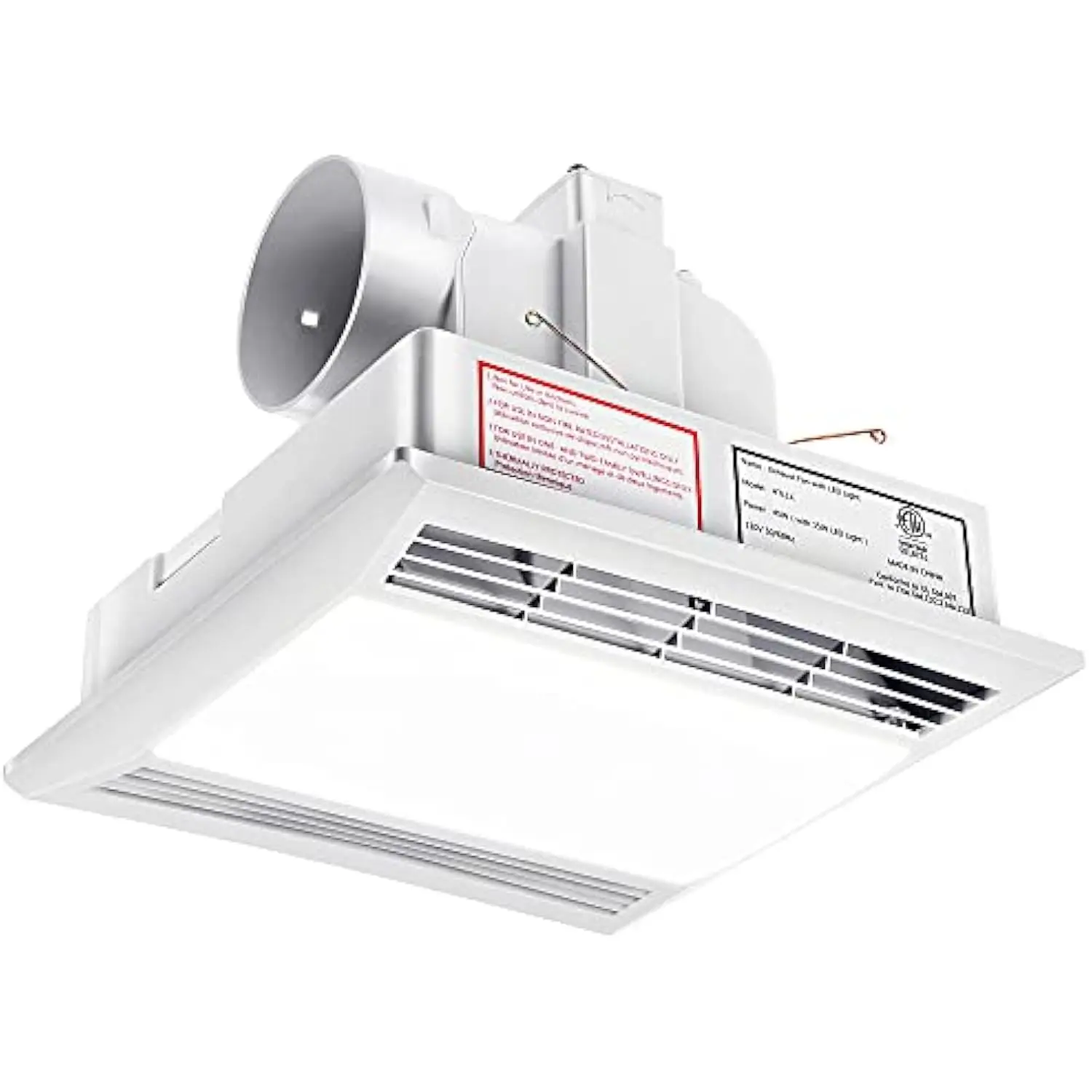 

Ultra Quiet Bathroom Exhaust Fan with LED Lights, 110 CFM Ventilation Fan for Bath, Office, Hotel - 105 sq. ft.