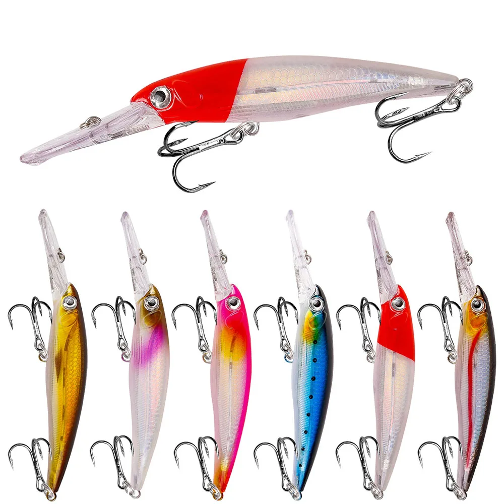 Big Trolling Lure Minnow 17cm 30g Isca Artificial Bait Deep Diving Wobbler Saltwater Lure Fishing For Mahi Marlin Wahoo