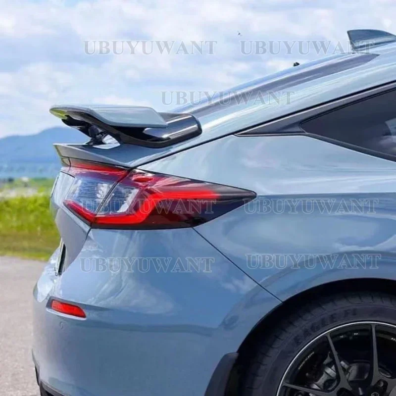 For Honda Civic Hatchback Type-R Style  2022 2023 Car Trunk Spoiler ABS Auto Rear Trunk Wing Accessories Spoiler