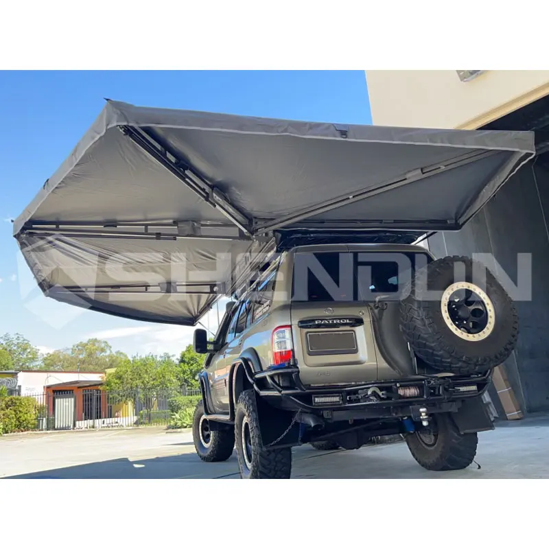 4X4 Vehicle LED Awning 270 Walls With Sides Tent Camping Waterproof Car Roof Side Freestanding 270 Degree Awing Walls Custom