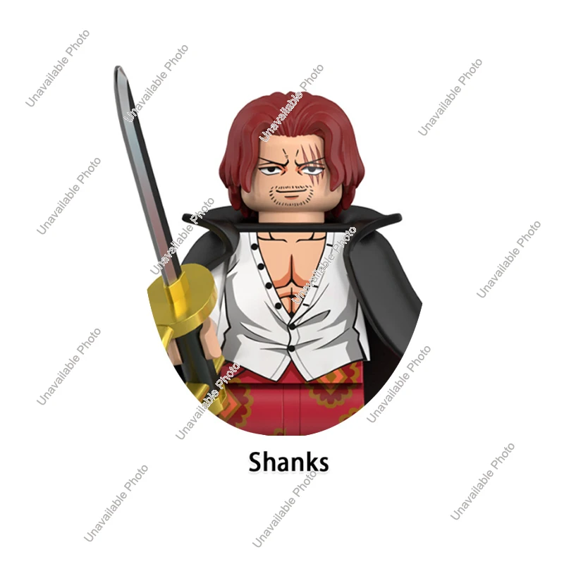 Giocattoli caldi WM6195 Nuovi blocchi di costruzione ONE PIECE Roronoa Zoro Monkey D Rufy Shanks Uta Nico.Robin Nami Jinbe Mini Anime Figure Toy