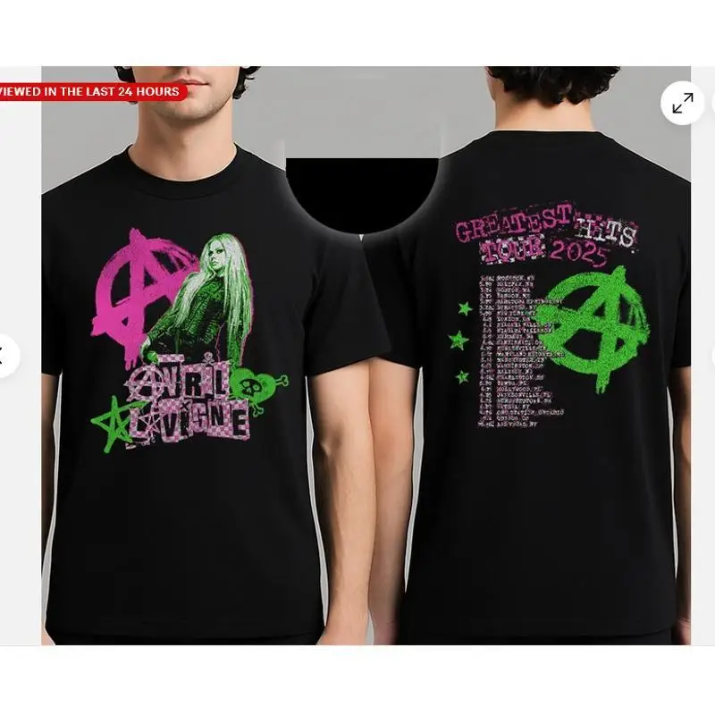 Avril Lavigne Greatest Hits Tour 2025 T-Shirt
