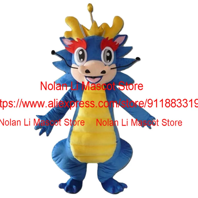 Brand New Custom Blue Dinosaur Mascot Costume Cartoon Anime Fancy Dress Cosplay Birthday Party Celebration Activity 906