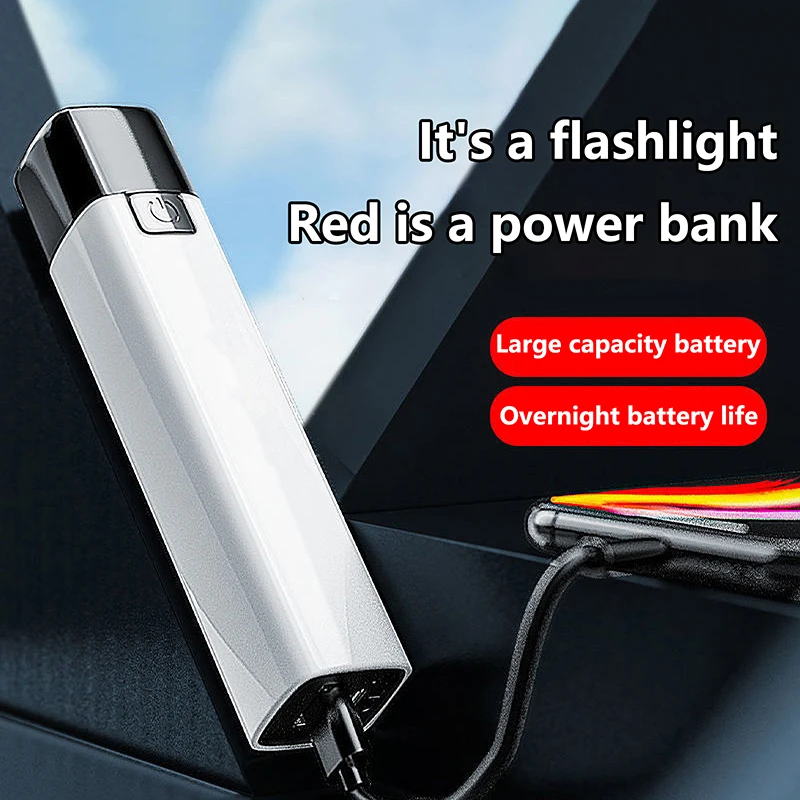 1PC Outdoor Lighting Power Bank Flashlight With USB Rechargeable 3 Modes PortableUltra Bright G3 Tactical LED Mini Flashlight