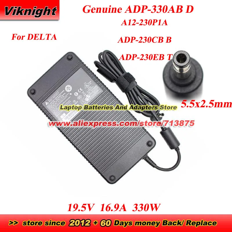 

Genuine for Delta ADP-330AB D Adapter 19.5V 16.9A 330W ADP-230CB B A12-230P1A ADP-230EB T for Medion ERAZER X30 BEAST A17-230P1A